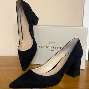 Marc Fisher LTD miZALA Black Suede Pumps